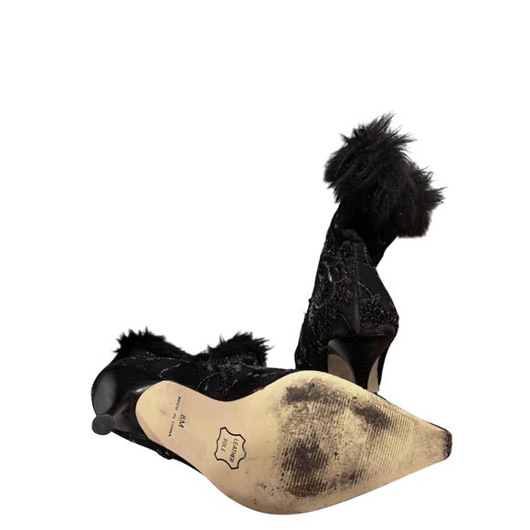 Womens Halloween Size 8M High Heel Boot Black Stilleto 92K - Picture 3 of 7